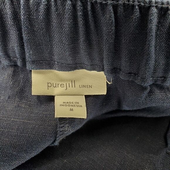 Pure Jill Linen Pull-On Shorts Size M - Picture 8 of 10